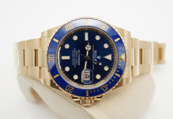Rolex 126618LB SUBMARINER 18K YELLOW GOLD SUNBURST BLUE DIAL 41MM 2022 FULL SET - Image 9