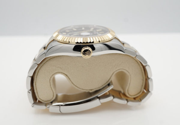 Rolex 326933 SKY-DWELLER 18K YG STEEL BLACK DIAL OYSTER BAND 2022 FULL SET - Image 3