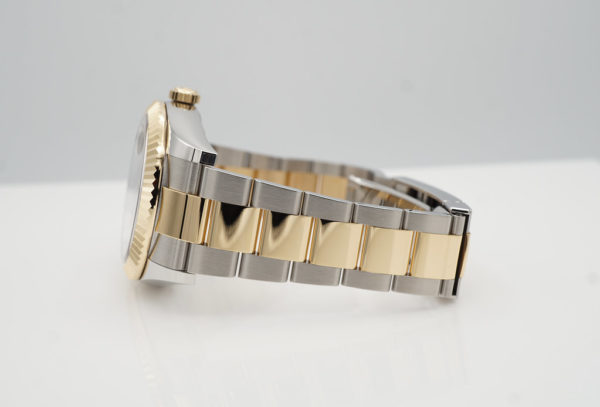 Rolex 326933 SKY-DWELLER 18K YG STEEL BLACK DIAL OYSTER BAND 2022 FULL SET - Image 5