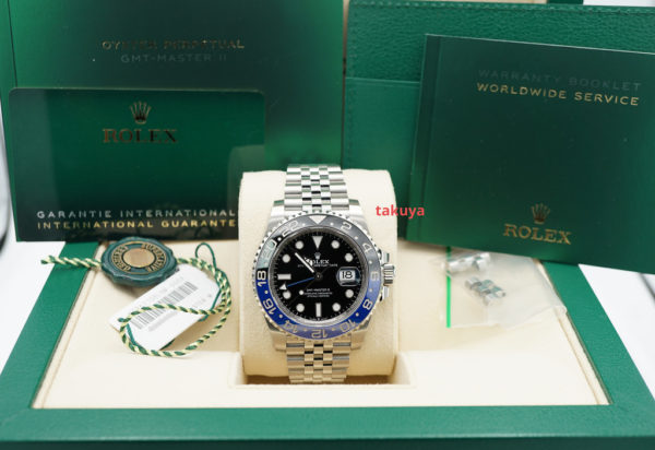 Rolex 126710BLNR GMT MASTER II BLACK BLUE BEZEL JUBILEE BAND 2023 FULL SET - Image 2