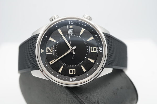 Jaeger-LeCoultre POLARIS DATE BLACK DIAL STAINLESS STEEL RUBBER STRAP FULL SET - Image 8