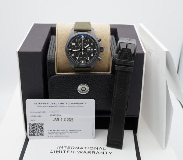 LIKE NEW IWC IW387905 PILOT's WATCH CHRONOGRAPH “TRIBUTE TO 3705” 2022 COMPLETE SET - Image 2