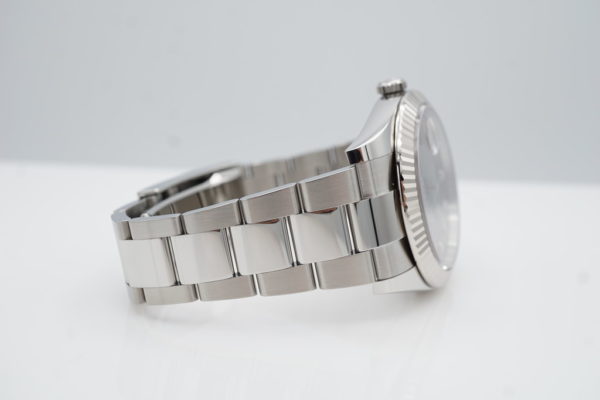 Rolex 126334 DATEJUST 41 FLUTED BEZEL SLATE DIAMOND DIAL 2022 COMPLETE SET - Image 6