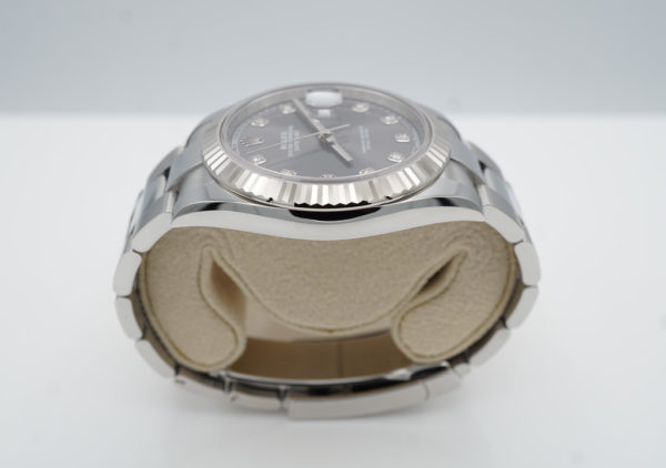 Rolex 126334 DATEJUST 41 FLUTED BEZEL SLATE DIAMOND DIAL 2022 COMPLETE SET - Image 4