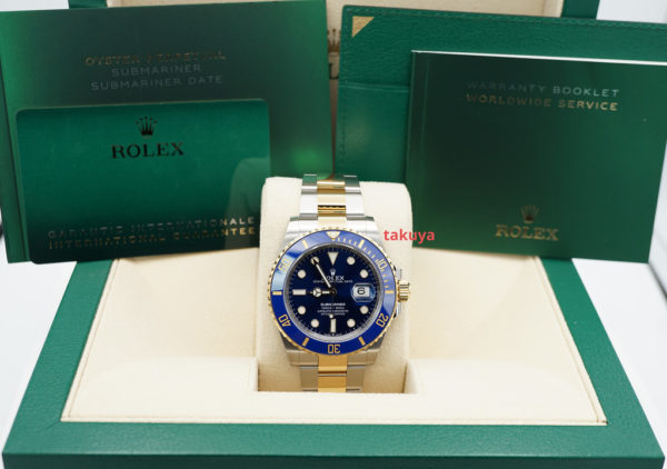Rolex 126613LB SUBMARINER 18K YG STEEL BLUE DIAL NEW MODEL 41MM 2020 WARRANTY - Image 2
