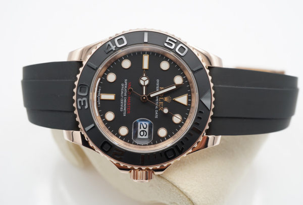 Rolex 116655 YACHTMASTER OYSTERFLEX 18K ROSE GOLD 40MM 2017 BOXES CARD - Image 7