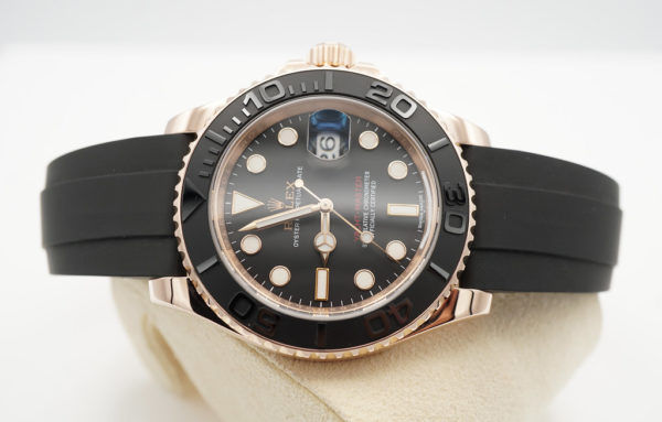 Rolex 116655 YACHTMASTER OYSTERFLEX 18K ROSE GOLD 40MM 2017 BOXES CARD - Image 8