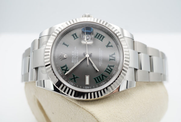 BRAND NEW Rolex 126334 DATEJUST 41 FLUTED BEZEL WIMBLEDON DIAL OYSTER 2023 FULL SET - Image 10