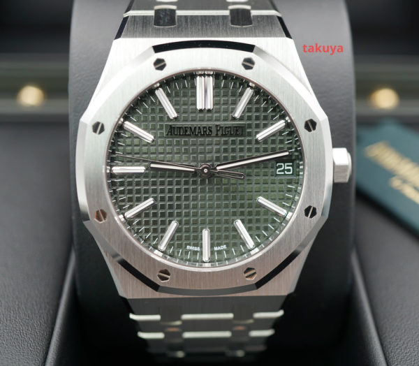 BRAND NEW Audemars PIGUET ROYAL OAK 15510ST STAINLESS STEEL GREEN DIAL 2023 FULL SET