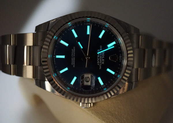 BRAND NEW Rolex 126334 DATEJUST 41 FLUTED BEZEL BLUE STICK DIAL OYSTER 2022 FULL SET - Image 11