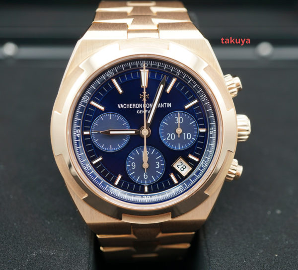 Vacheron CONSTANTIN OVERSEAS CHRONOGRAPH 5500V ROSE GOLD BLUE DIAL 2023 MODEL