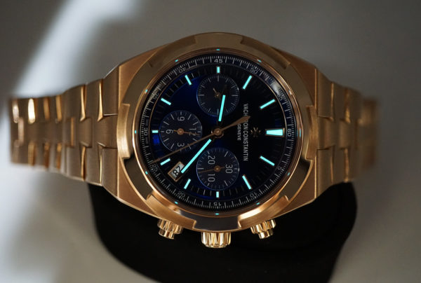Vacheron CONSTANTIN OVERSEAS CHRONOGRAPH 5500V ROSE GOLD BLUE DIAL 2023 MODEL - Image 11
