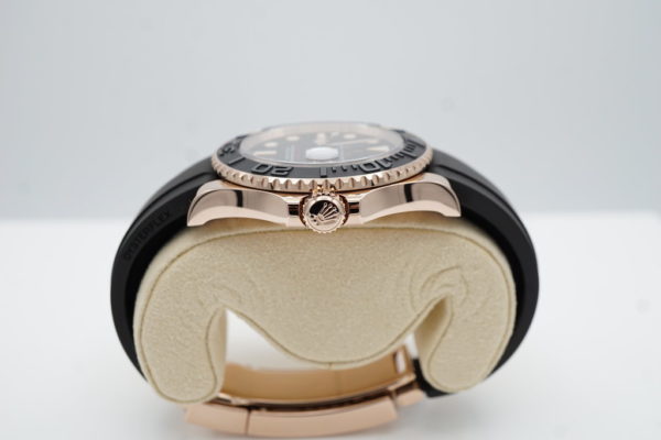 Rolex 126655 YACHTMASTER 18K EVEROSE GOLD OYSTERFLEX 40MM 2020 WARRANTY FULL SET - Image 3