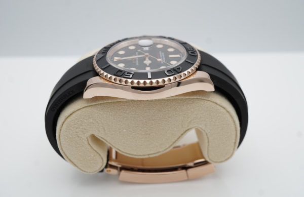 Rolex 126655 YACHTMASTER 18K EVEROSE GOLD OYSTERFLEX 40MM 2020 WARRANTY FULL SET - Image 4