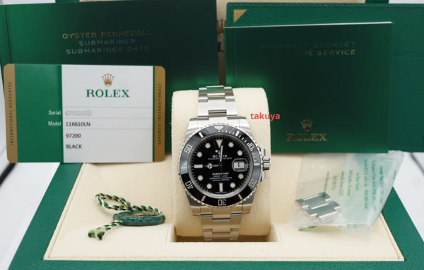 Rolex 116610LN SUBMARINER CERAMIC DATE 40MM 2020 WARRANTY FULL SET - Image 2