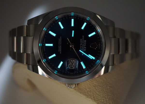 Rolex 126300 DATEJUST 41 BLUE STICK DIAL OYSTER BAND 2023 COMPLETE SET - Image 11