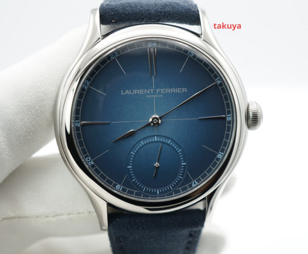 BRAND NEW Laurent Ferrier CLASSIC ORIGIN BLUE DIAL TITANIUM 40MM 2023 COMPLETE SET