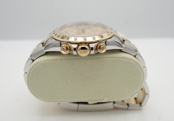 Rolex 116523 COSMOGRAPH DAYTONA YELLOW GOLD TWO TONE CHAMPAGNE DIAL BOXES PAPERS - Image 3