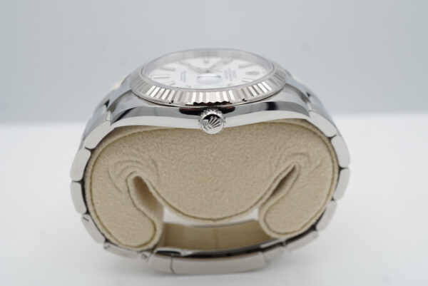Rolex 126334 DATEJUST 41 FLUTED BEZEL WHITE STICK DIAL OYSTER BAND 2023 FULL SET - Image 3