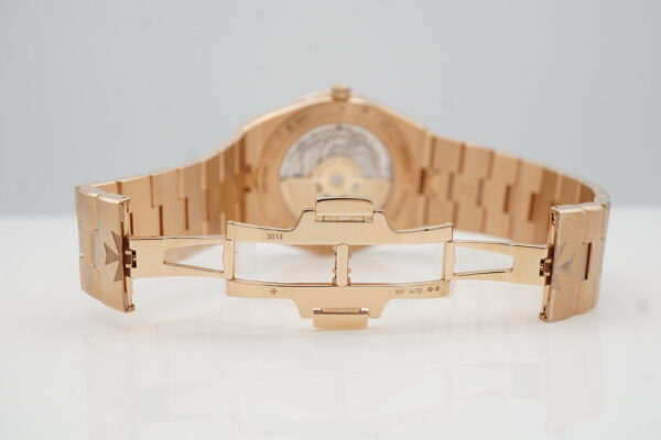 Vacheron CONSTANTIN OVERSEAS PERPETUAL CALENDAR 4300V ROSE GOLD BLUE DIAL BRACELET FULL SET - Image 8