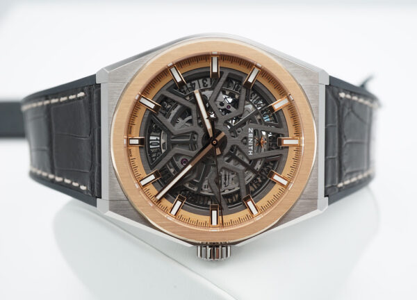 Zenith DEFY CLASSIC SKELETON DIAL TITANIUM CASE ROSE GOLD BEZEL FULL SET - Image 9