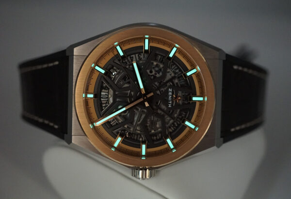 Zenith DEFY CLASSIC SKELETON DIAL TITANIUM CASE ROSE GOLD BEZEL FULL SET - Image 11