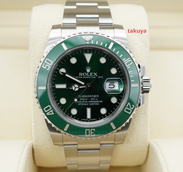 Rolex 116610LV SUBMARINER HULK GREEN DIAL GREEN BEZEL 40MM 2015 COMPLETE SET