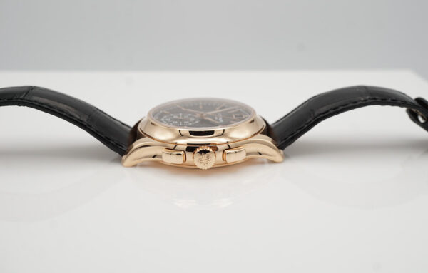 Patek PHILIPPE 5905R ROSE GOLD ANNUAL CALENDAR CHRONOGRAPH BROWN DIAL FULL SET - Image 3