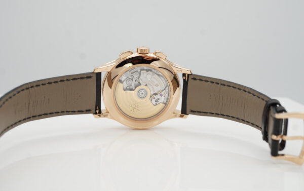 Patek PHILIPPE 5905R ROSE GOLD ANNUAL CALENDAR CHRONOGRAPH BROWN DIAL FULL SET - Image 7