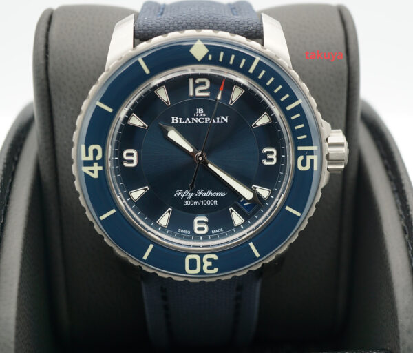Blancpain FIFTY FATHOMS AUTOMATIC BLUE DIAL TITANIUM 2023 WARRANTY FULL SET