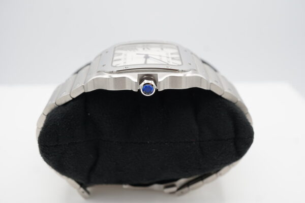 MINT Cartier SANTOS DE CARTIER LARGE MODEL AUTOMATIC SILVER DIAL 2023 FULL SET - Image 3