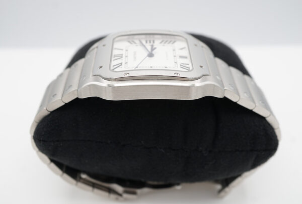 MINT Cartier SANTOS DE CARTIER LARGE MODEL AUTOMATIC SILVER DIAL 2023 FULL SET - Image 4
