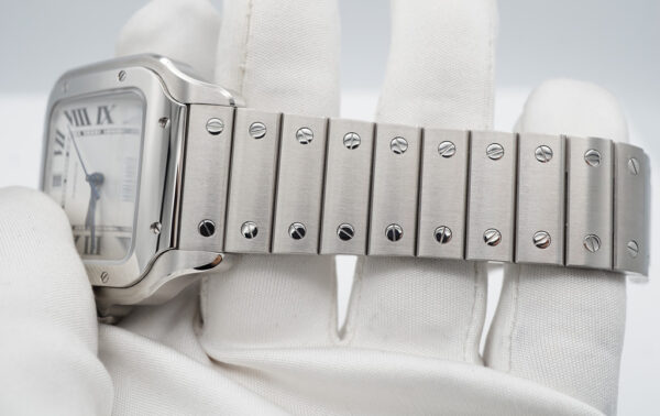 MINT Cartier SANTOS DE CARTIER LARGE MODEL AUTOMATIC SILVER DIAL 2023 FULL SET - Image 6