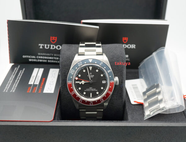MINT Tudor 79830RB BLACK BAY GMT PEPSI RED BLUE BEZEL BRACELET 2023 FULL SET - Image 2