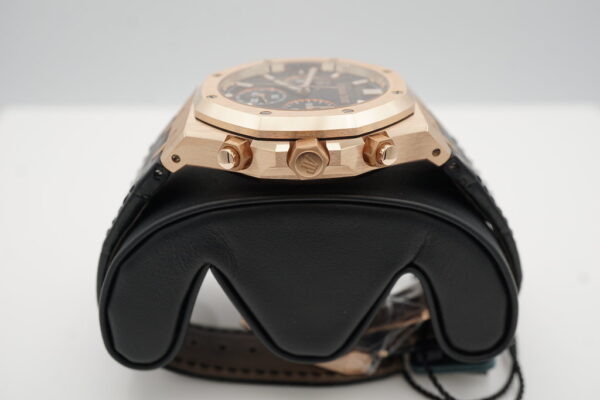 BRAND NEW Audemars PIGUET ROYAL OAK CHRONOGRAPH 26240OR ROSE GOLD BLACK DIAL 2023 FULL SET - Image 3