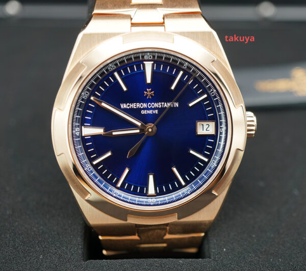 BRAND NEW Vacheron CONSTANTIN OVERSEAS ROSE GOLD BLUE DIAL 4500V 2023 COMPLETE SET