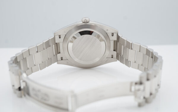 Rolex 228206 DAY DATE 40 PLATINUM ICE BLUE DIAGONAL MOTIF DIAL 2022 COMPLETE SET - Image 8