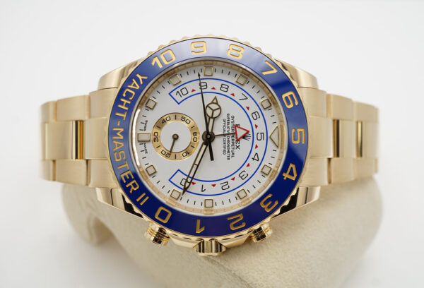 Rolex 116688 YACHTMASTER II 18K YELLOW GOLD NEWER DIAL 2021 WARRANTY FULL SET - Image 9