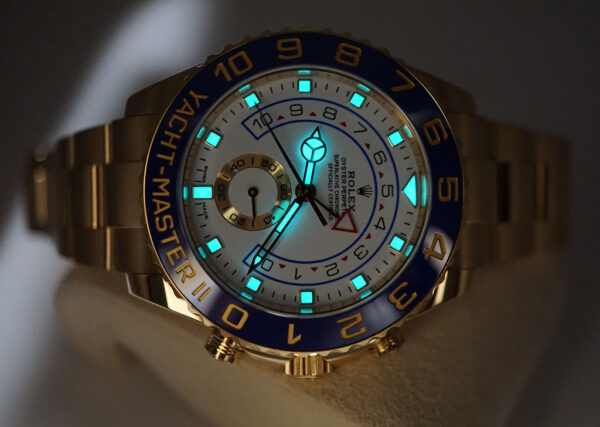 Rolex 116688 YACHTMASTER II 18K YELLOW GOLD NEWER DIAL 2021 WARRANTY FULL SET - Image 11
