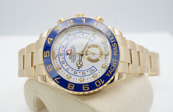 Rolex 116688 YACHTMASTER II 18K YELLOW GOLD NEWER DIAL 2021 WARRANTY FULL SET - Image 10