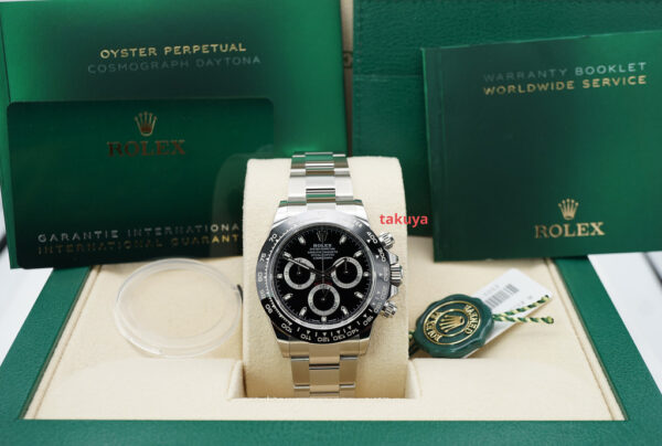 BRAND NEW Rolex 116500LN COSMOGRAPH DAYTONA CERAMIC BEZEL BLACK DIAL 2023 FULL SET - Image 2