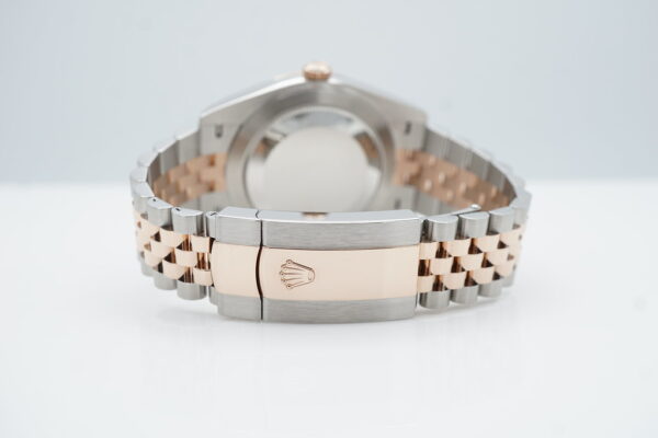 Rolex 126331 DATEJUST 41 ROSE GOLD STEEL WIMBLEDON DIAL JUBILEE BAND 2023 FULL SET - Image 7