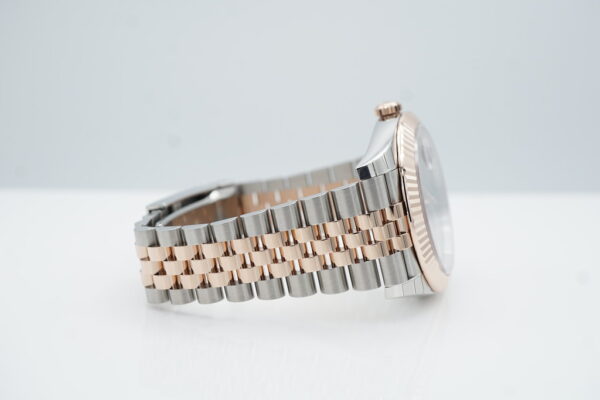 Rolex 126331 DATEJUST 41 ROSE GOLD STEEL WIMBLEDON DIAL JUBILEE BAND 2023 FULL SET - Image 6