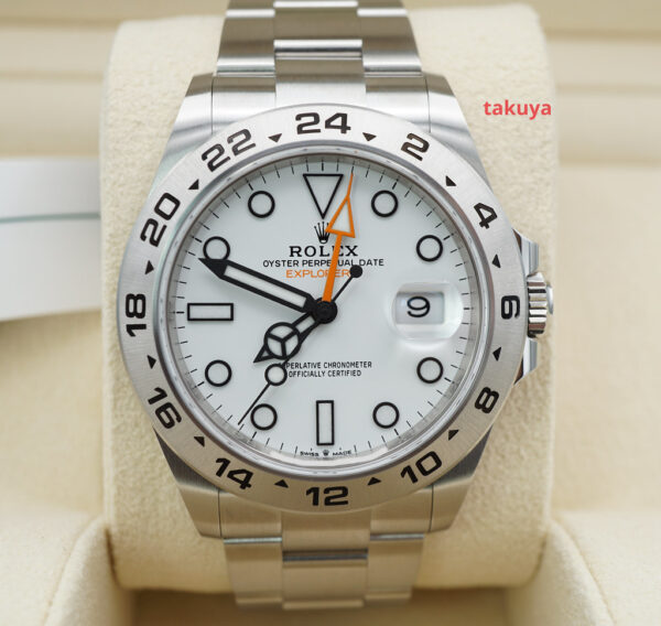 BRAND NEW Rolex 226570 EXPLORER 2 POLAR WHITE DIAL NEW MODEL 2023 COMPLETE SET