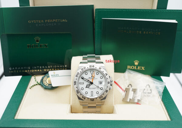 BRAND NEW Rolex 226570 EXPLORER 2 POLAR WHITE DIAL NEW MODEL 2023 COMPLETE SET - Image 2