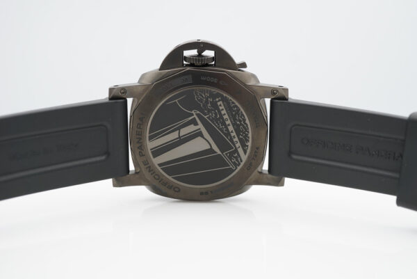 PANERAI Pam 1036 LUMINOR LUNA ROSSA GMT TITANIUM DLC GREY DIAL FULL SET - Image 7