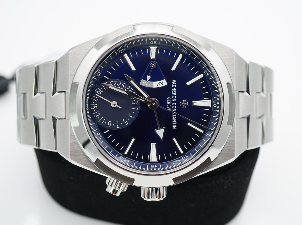 BRAND NEW Vacheron CONSTANTIN OVERSEAS DUAL TIME 7900V BLUE DIAL 41MM ...