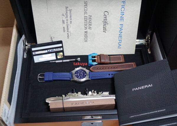 Panerai PAM 716 MARE NOSTRUM ACCIAIO CHRONOGRAPH BLUE DIAL 42MM LIMITED EDITION - Image 2