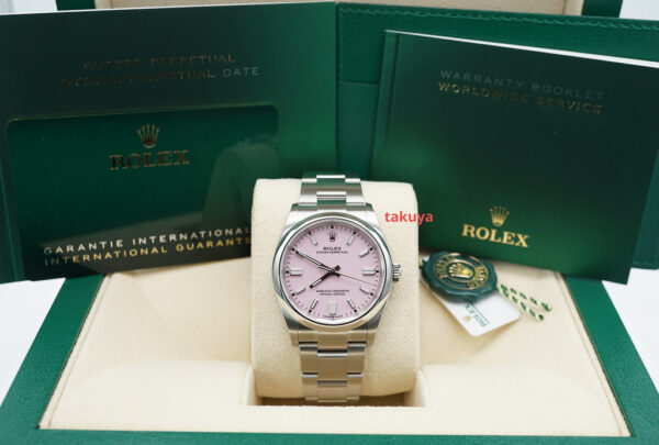 BRAND NEW Rolex 126000 OYSTER PERPETUAL 36 CANDY PINK DIAL 2023 COMPLETE SET - Image 2