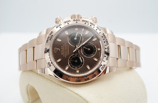Rolex 116505 DAYTONA 18K EVEROSE GOLD NEW CHOCOLATE DIAL 2020 WARRANTY FUL SET - Image 10